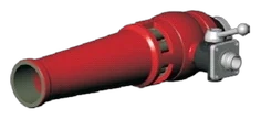 Self-aspirating foam nozzles